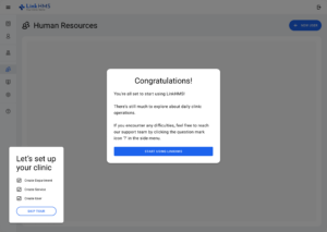 LinkHMS clinic settup.