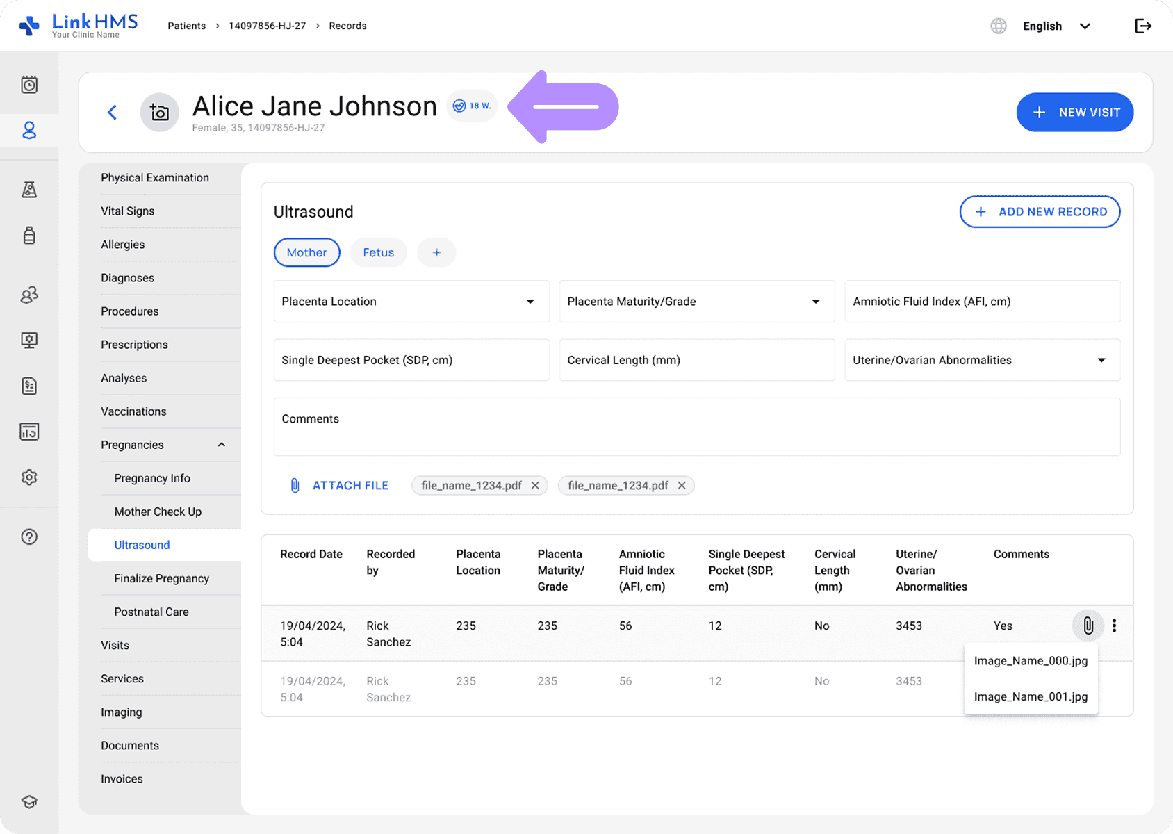 LinkHMS pregnancy module 1